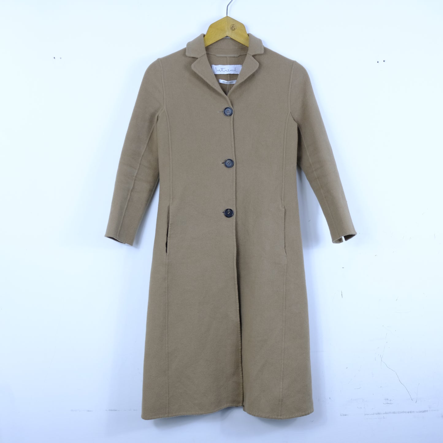 Intrend Max Mara Cappotto cucito a mano Taglia 36 Beige