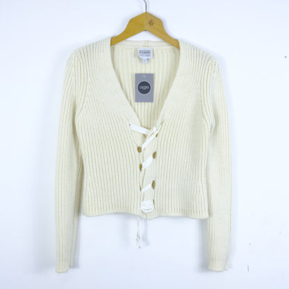 Ferrè Studio Cardigan Taglia S Bianco