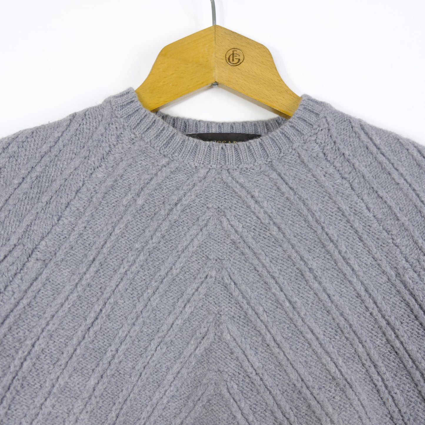 Trussardi Pullover Taglia XS Lana Grigio