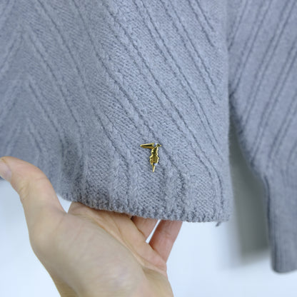 Trussardi Pullover Taglia XS Lana Grigio