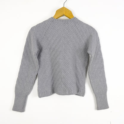 Trussardi Pullover Taglia XS Lana Grigio