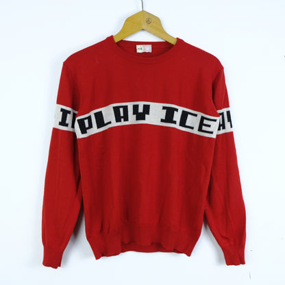 Iceberg Pullover Taglia S Rosso