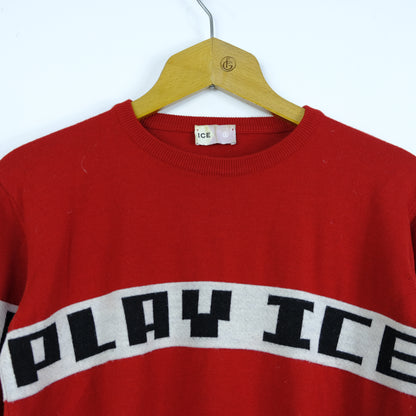 Iceberg Pullover Taglia S Rosso