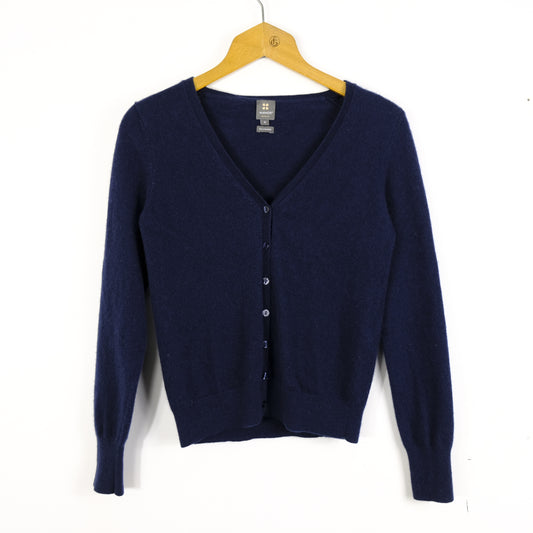 Cashmere Cardigan Taglia S Blu