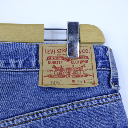 Levi's 505 Jeans Taglia W36 L32 Cotone