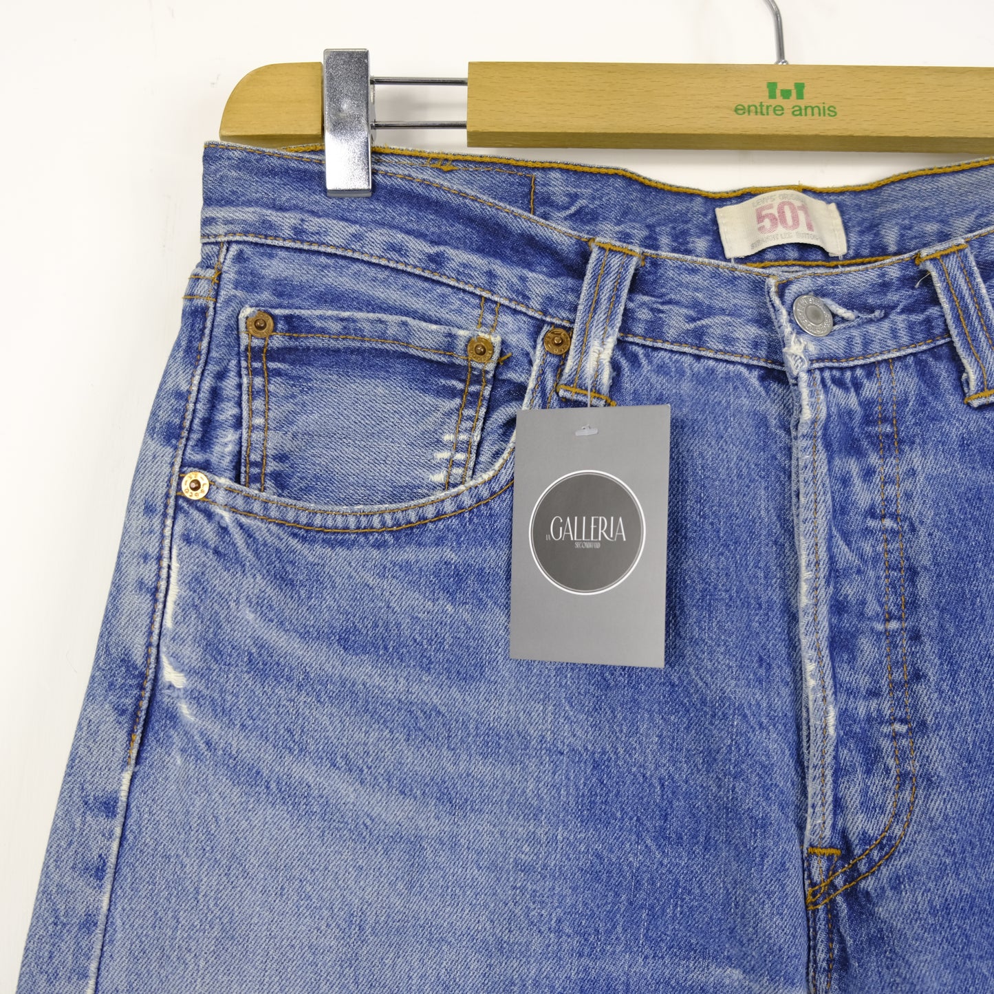 Levi's 501 Jeans Taglia W32 L32 Cotone