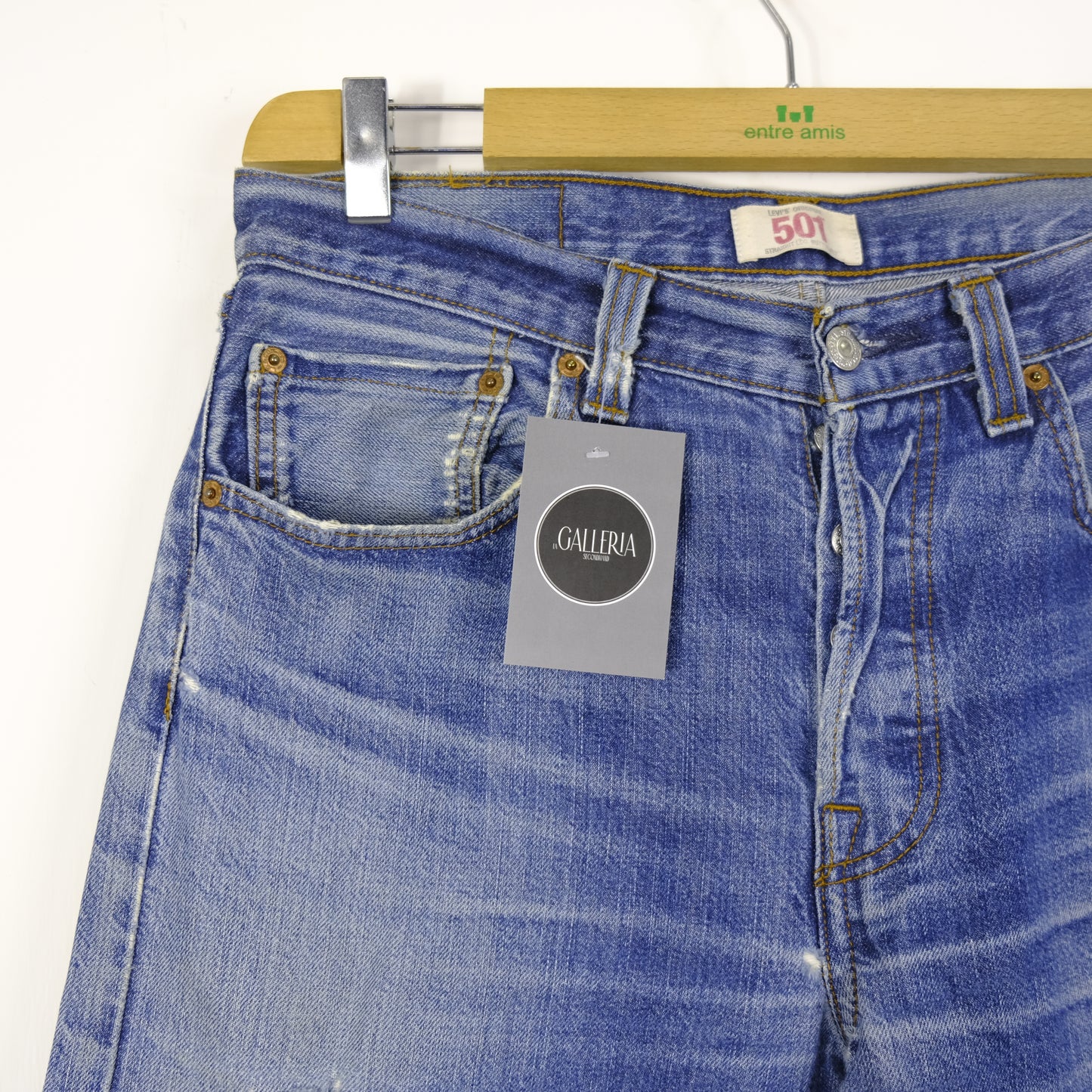 Levi's 501 Jeans Taglia W32 L32 Cotone