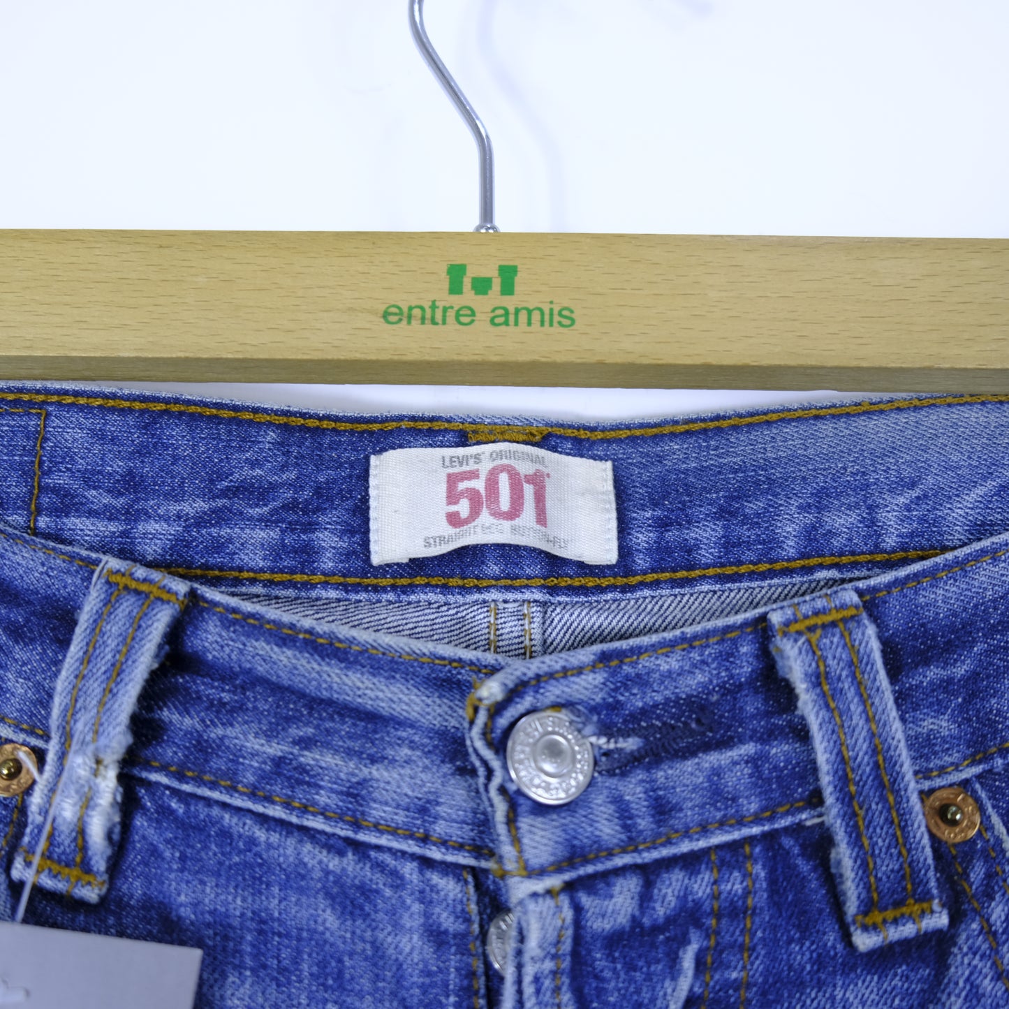 Levi's 501 Jeans Taglia W32 L32 Cotone