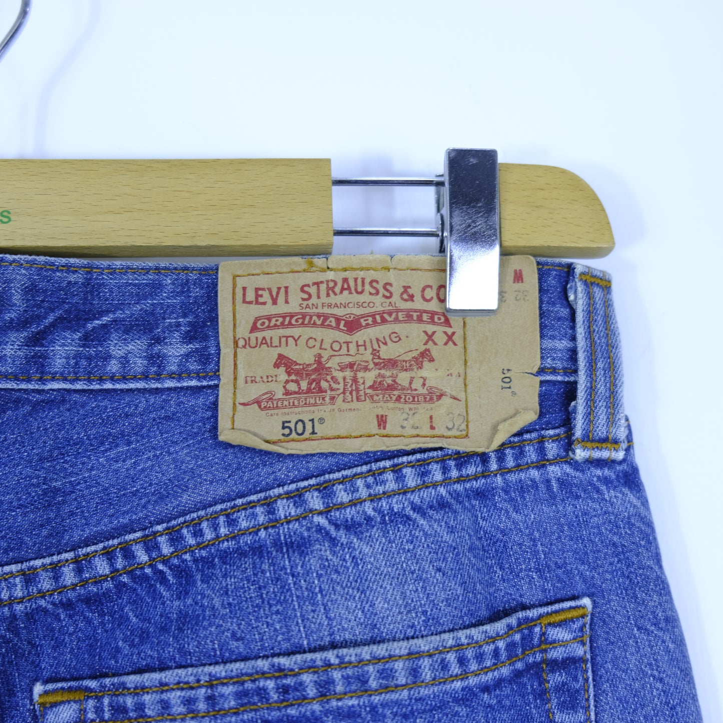 Levi's 501 Jeans Taglia W32 L32 Cotone