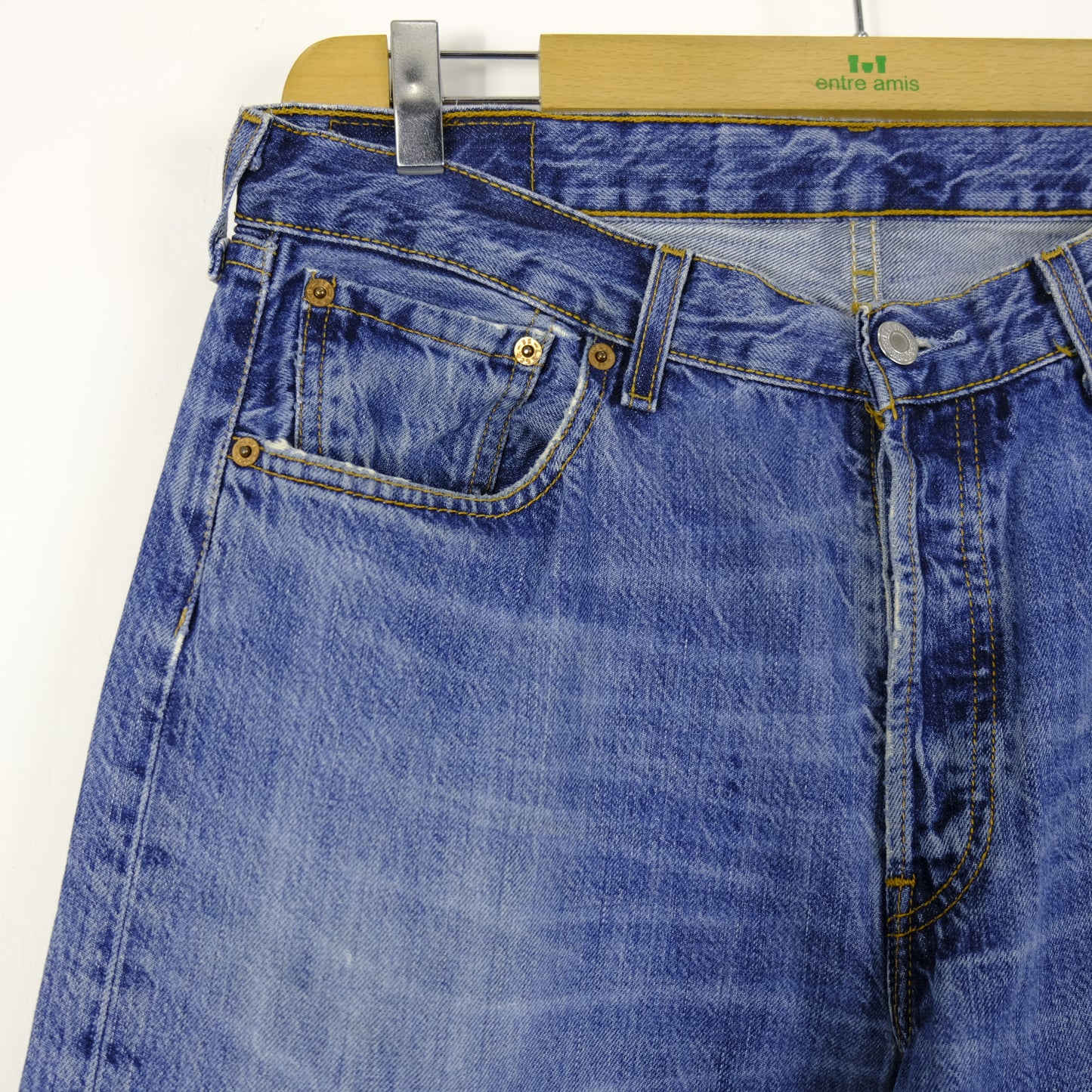 Levi's 501 Jeans Taglia W34 L32 Cotone