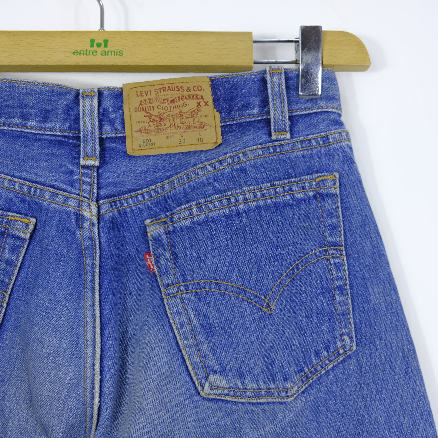 Levi's 501 Student Jeans Taglia W30 L30 Cotone