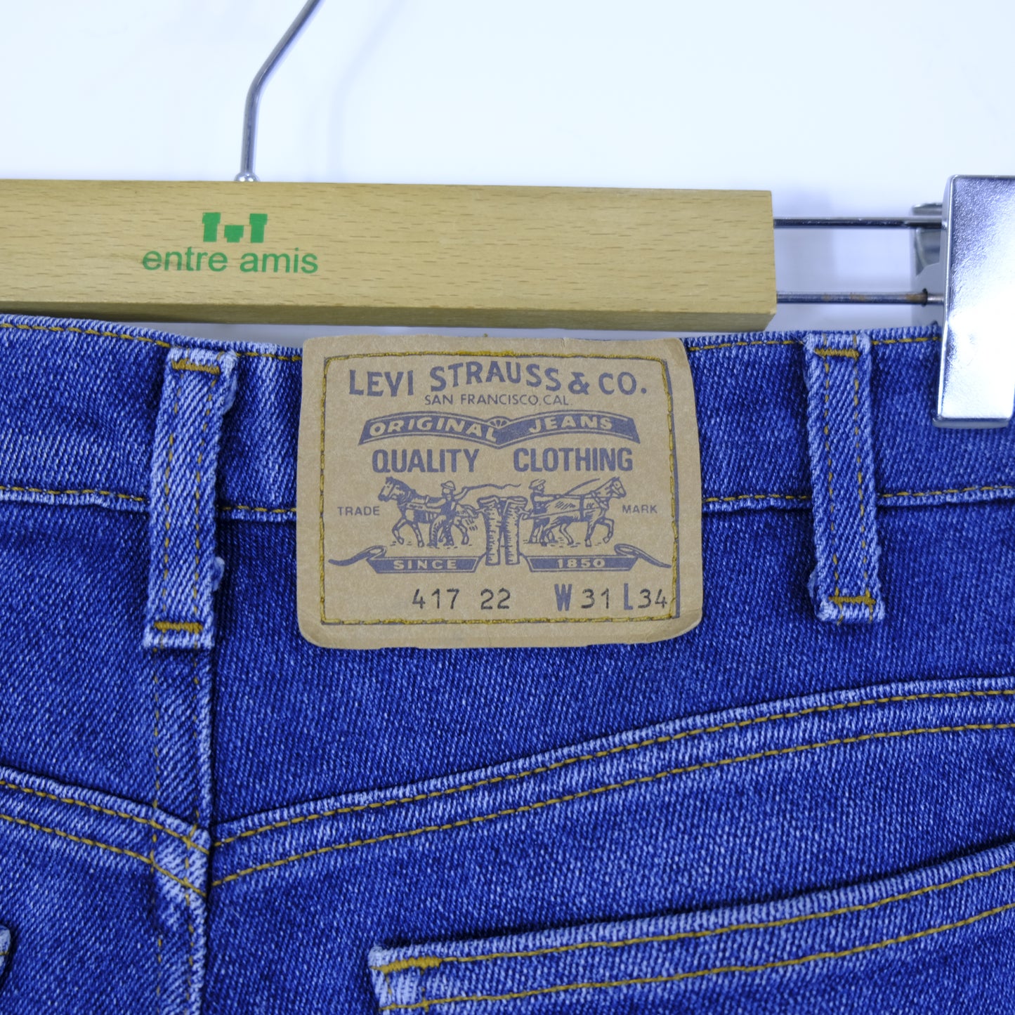 Levi's 417 Jeans Taglia W31 L34 Blu