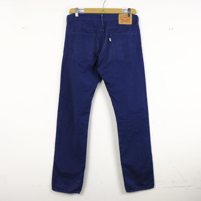 Levi's 513 Pantalone W32 L34 Blu