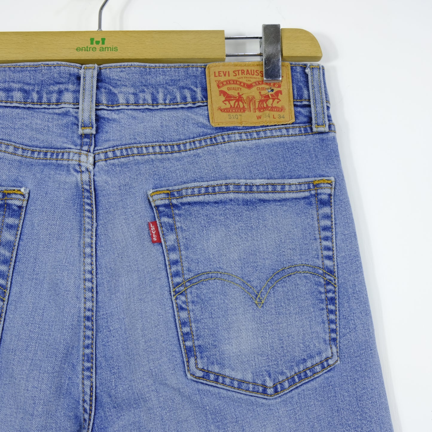 Levi's 510 Jeans Taglia W34 L34 Blu