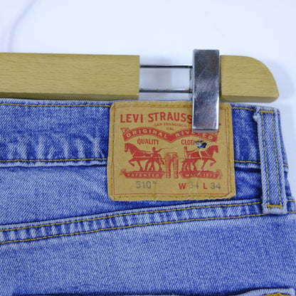 Levi's 510 Jeans Taglia W34 L34 Blu
