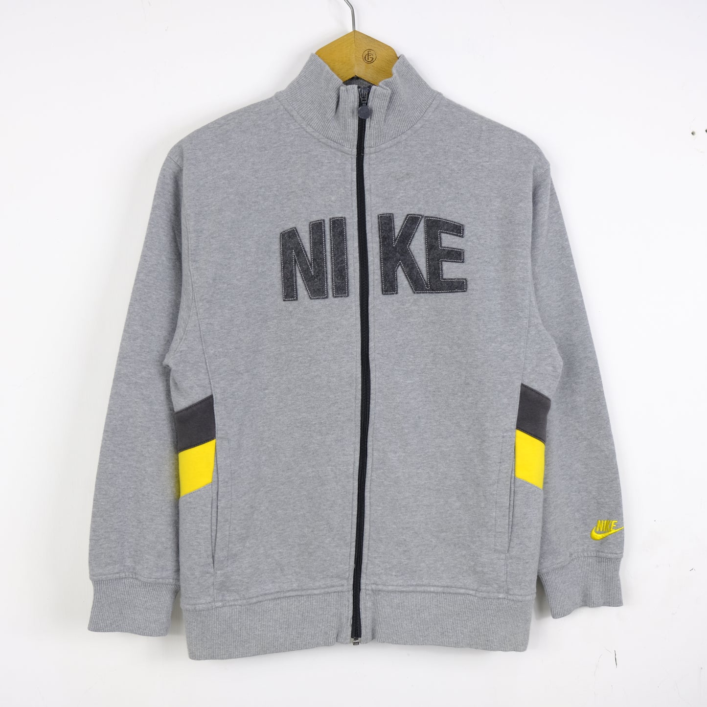 Nike Felpa Big Logo Zip Intera Taglia 14 Anni