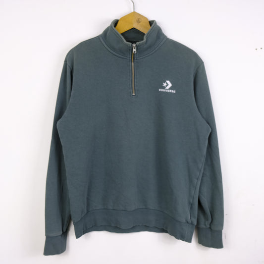 Converse Felpa Mezza Zip Taglia M