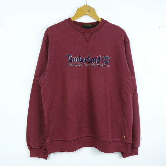Timberland Pullover Girocollo Taglia L Big Logo