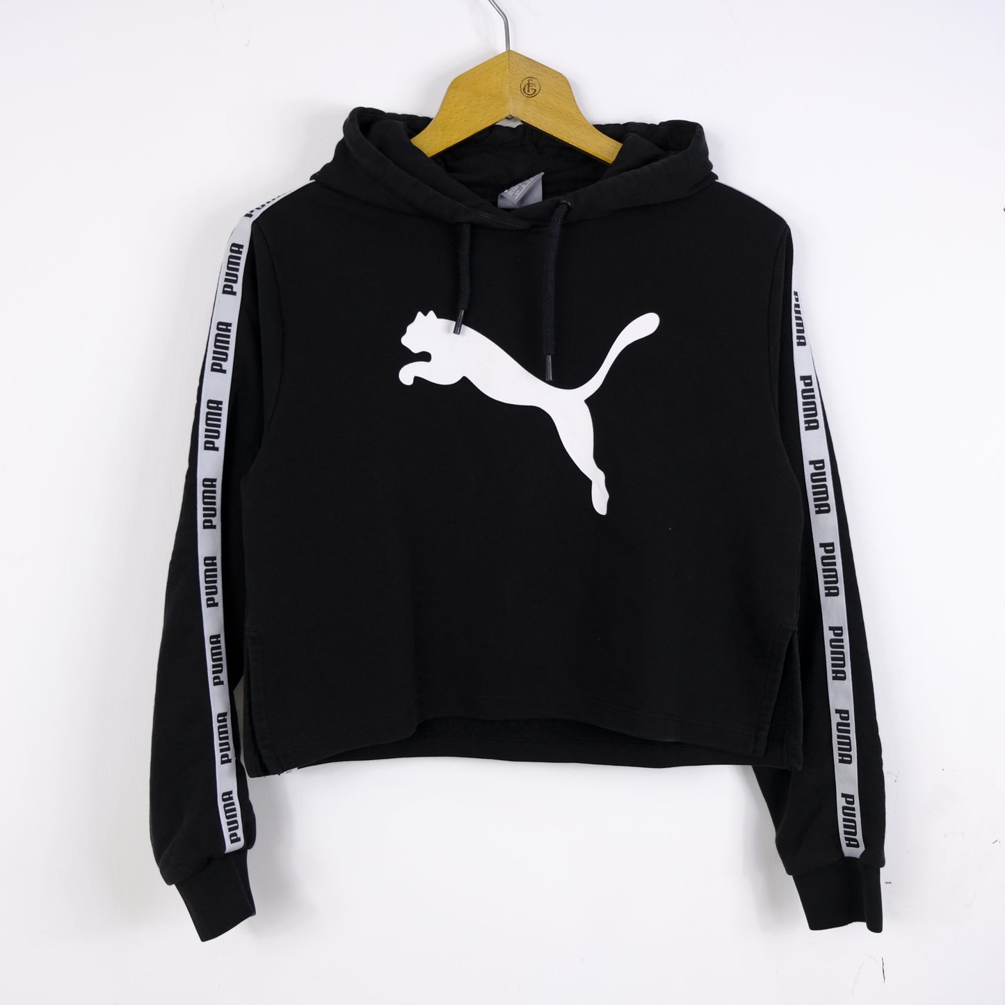 Puma Felpa Crop Big Logo Nero Taglia S