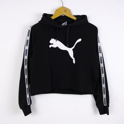 Puma Felpa Crop Big Logo Nero Taglia S