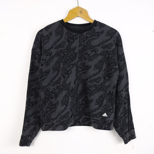 Adidas Felpa Pullover girocollo Nero Taglia S