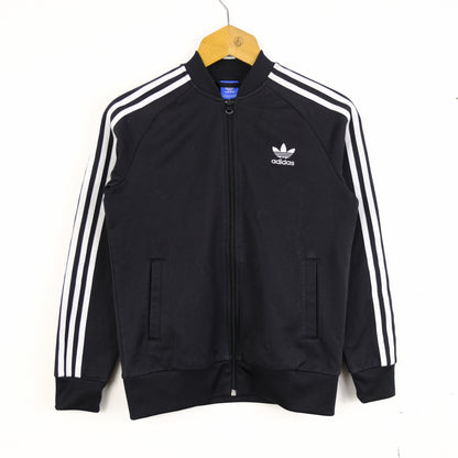 Adidas Felpa Zip Intera Nero Taglia 13 anni