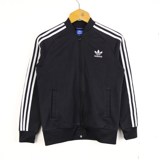 Adidas Felpa Zip Intera Nero Taglia 13 anni