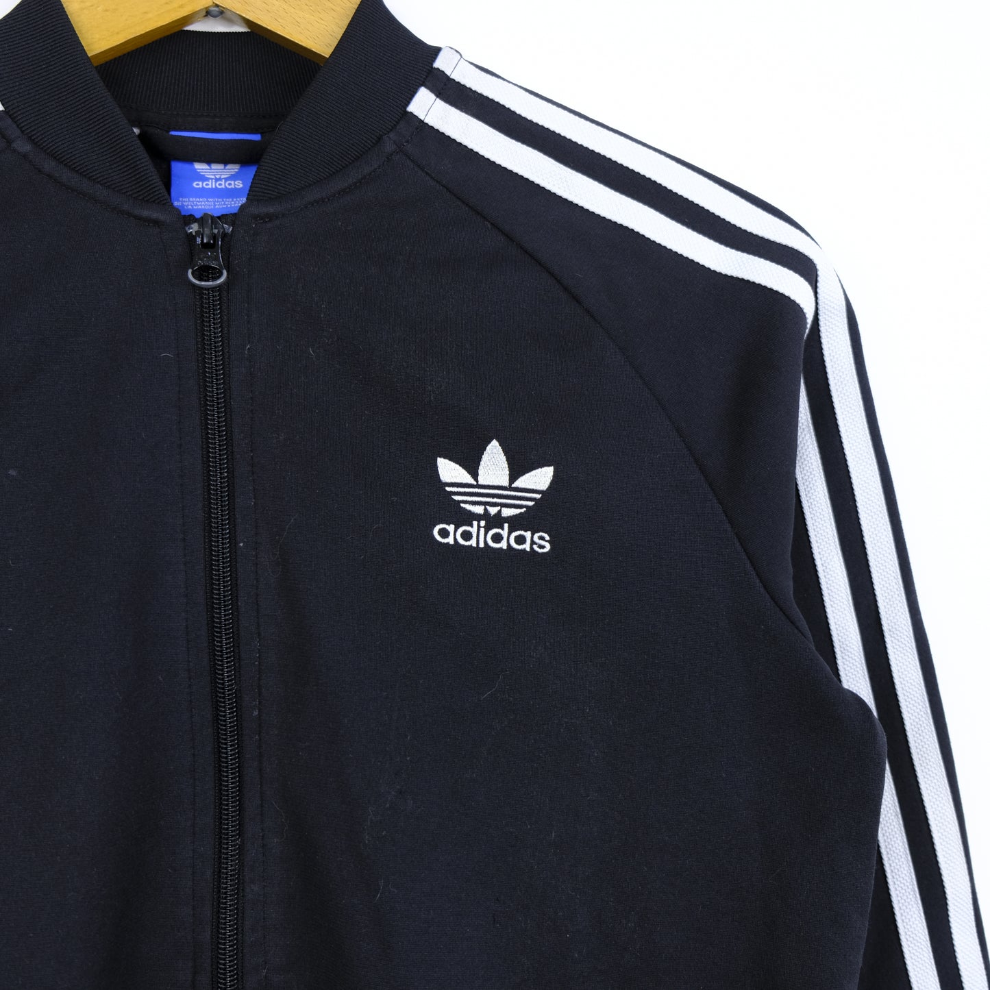 Adidas Felpa Zip Intera Nero Taglia 13 anni