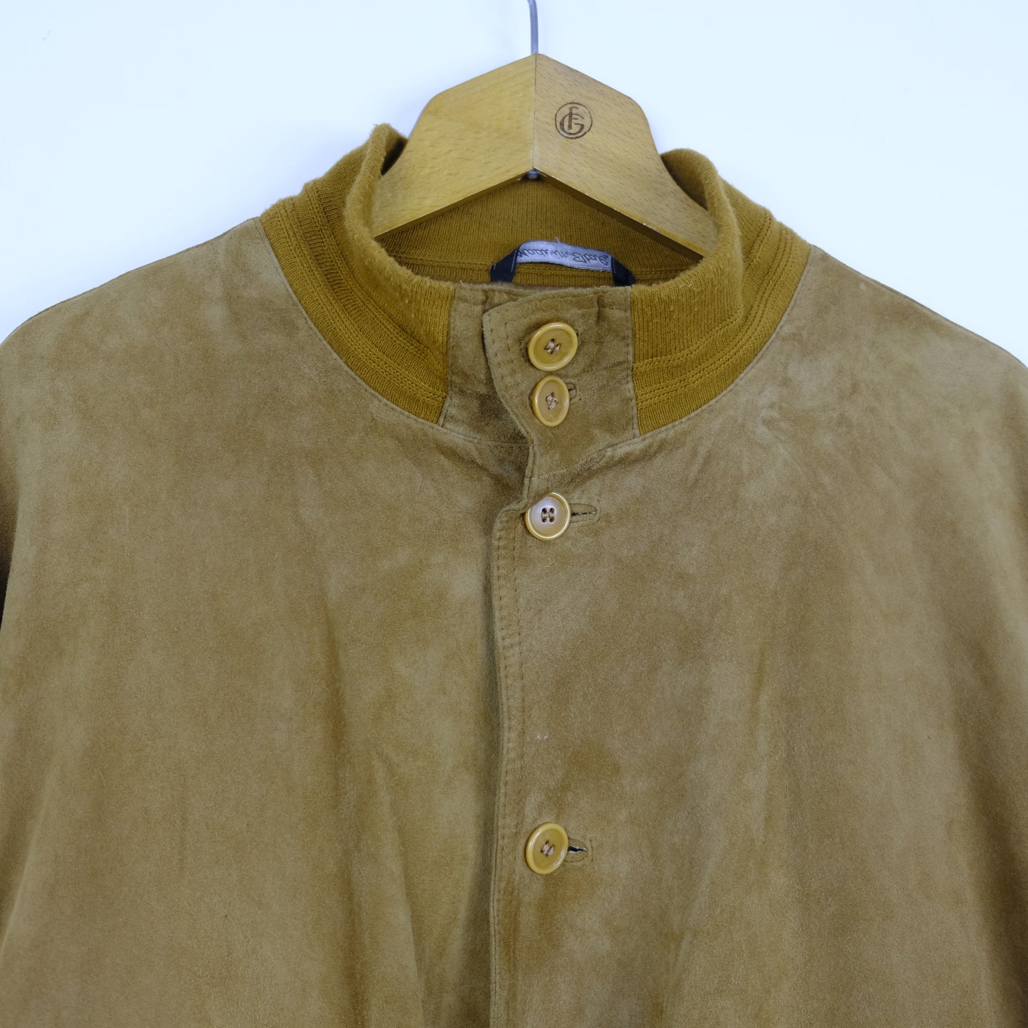 Pelle Renna Giacca Vintage Taglia XL Marrone