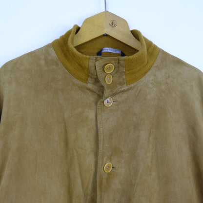 Pelle Renna Giacca Vintage Taglia XL Marrone
