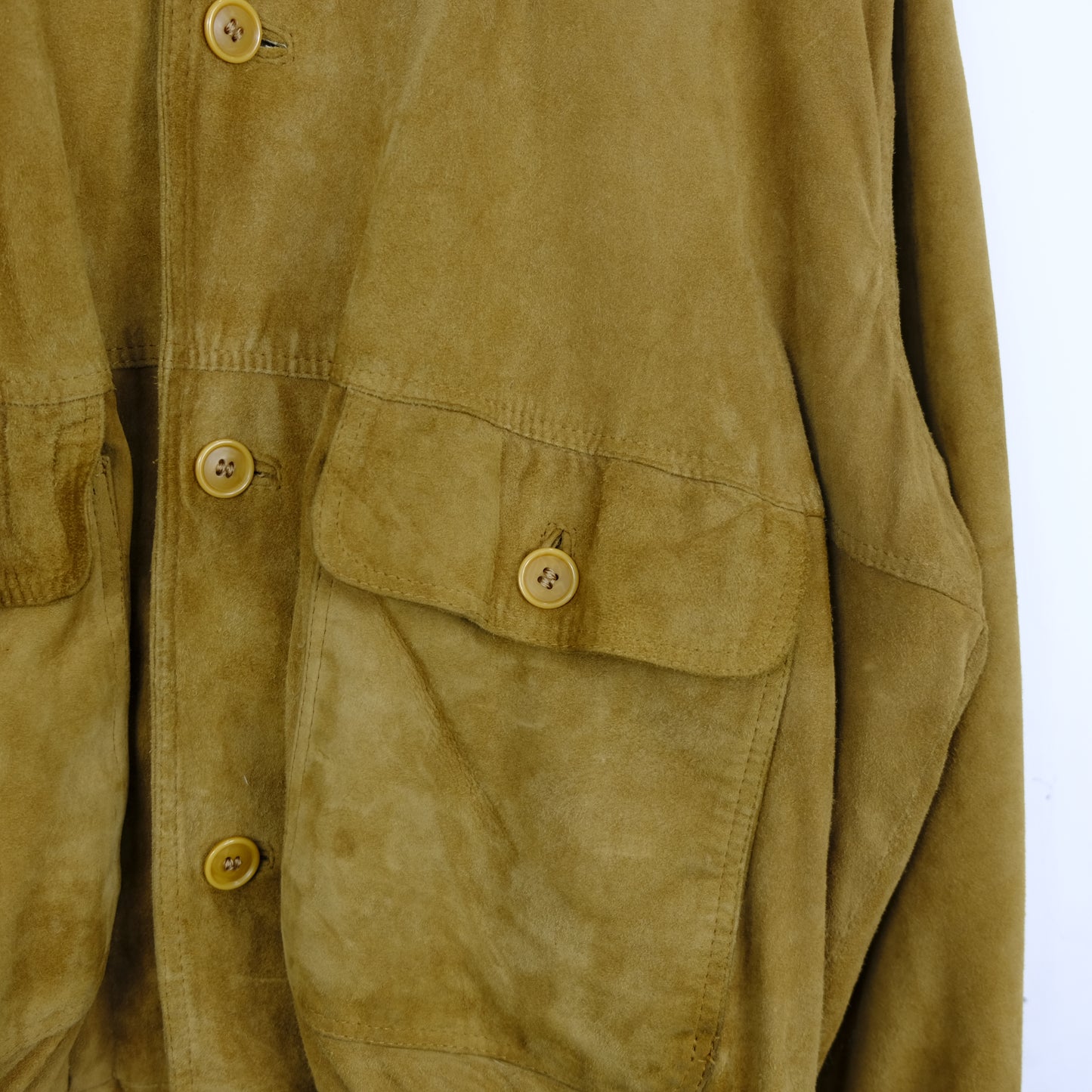 Pelle Renna Giacca Vintage Taglia XL Marrone