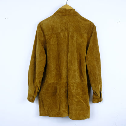 Pelle Renna Giacca Vintage Taglia 46 Marrone