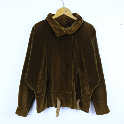Pelle Renna Giacca Vintage Taglia 42 Marrone