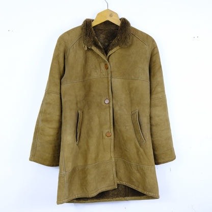 Montone Giacca Vintage Taglia M Marrone
