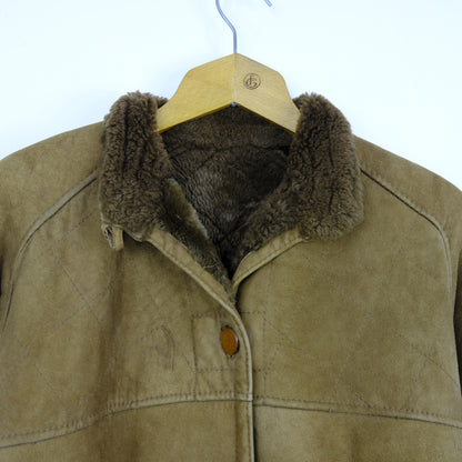 Montone Giacca Vintage Taglia M Marrone