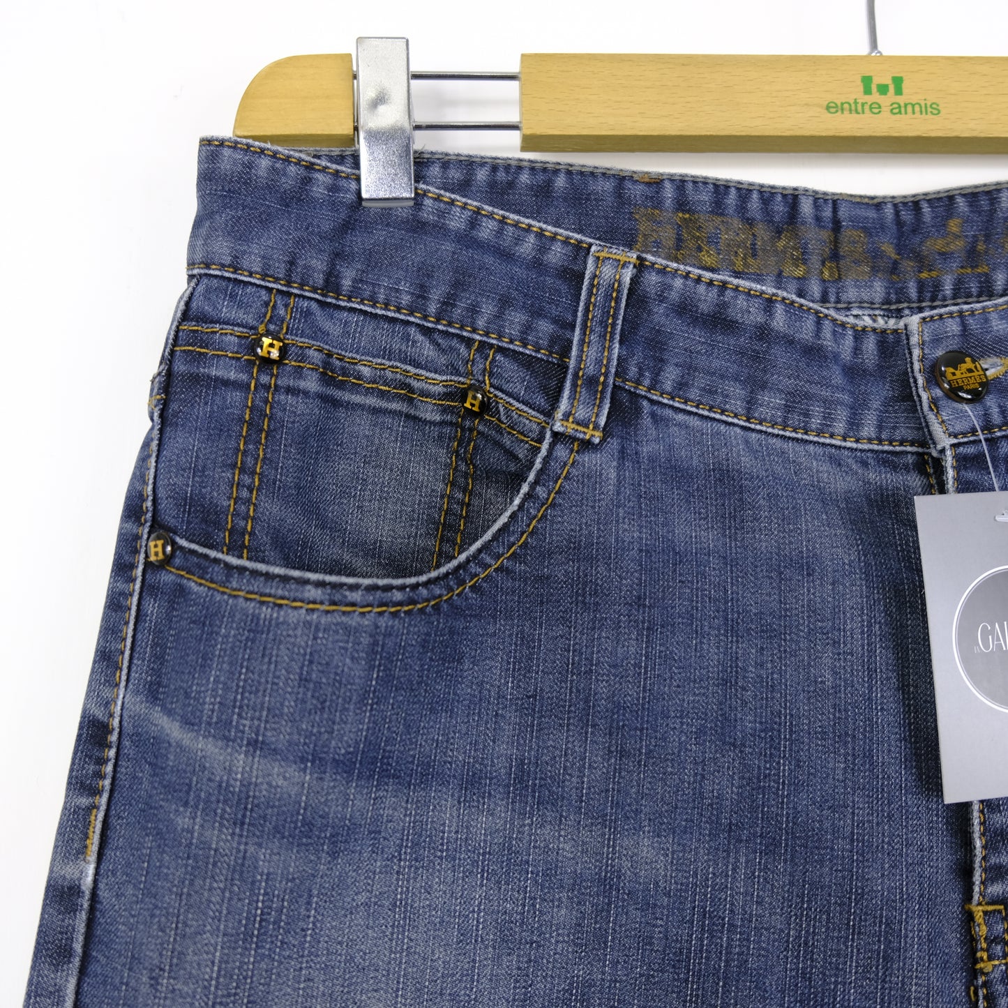 Hermes Jeans Uomo Taglia 35 Cotone Blu
