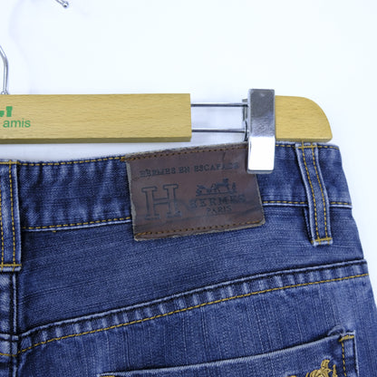 Hermes Jeans Uomo Taglia 35 Cotone Blu
