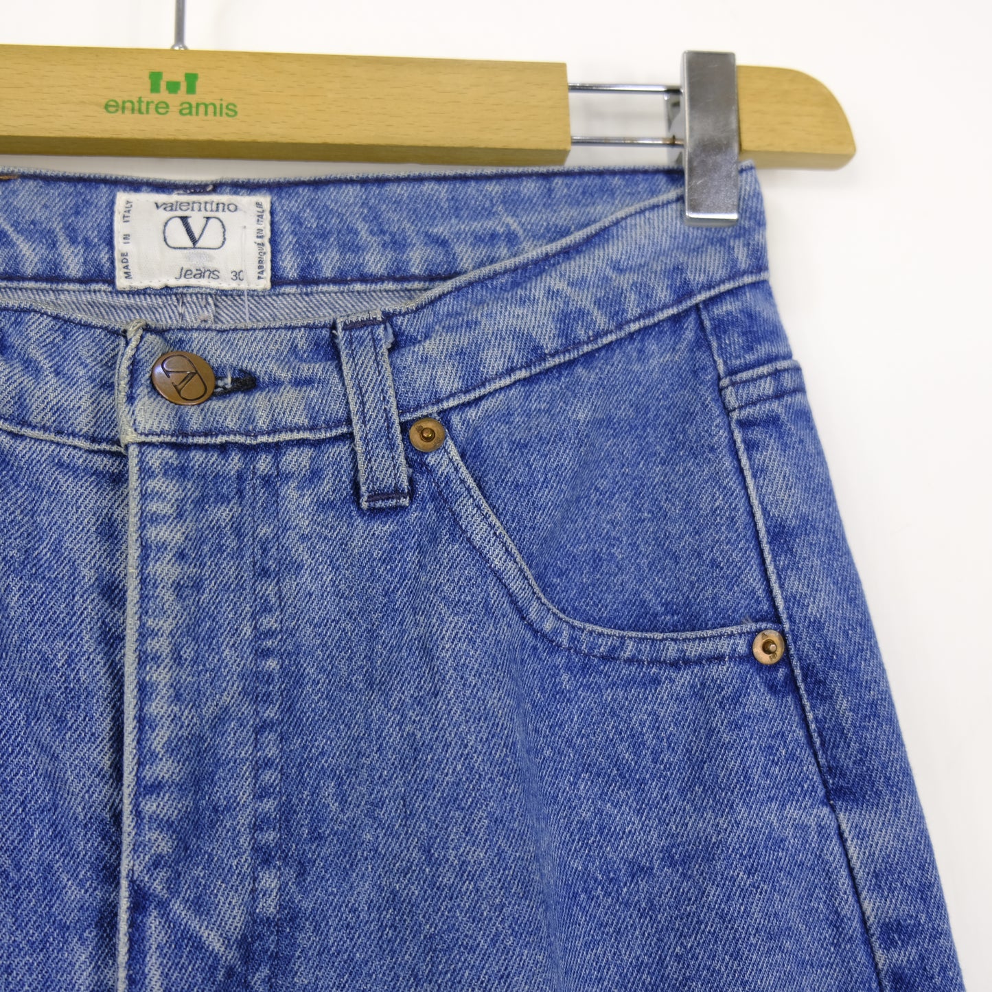 Valentino Jeans Taglia 30 Cotone Blu