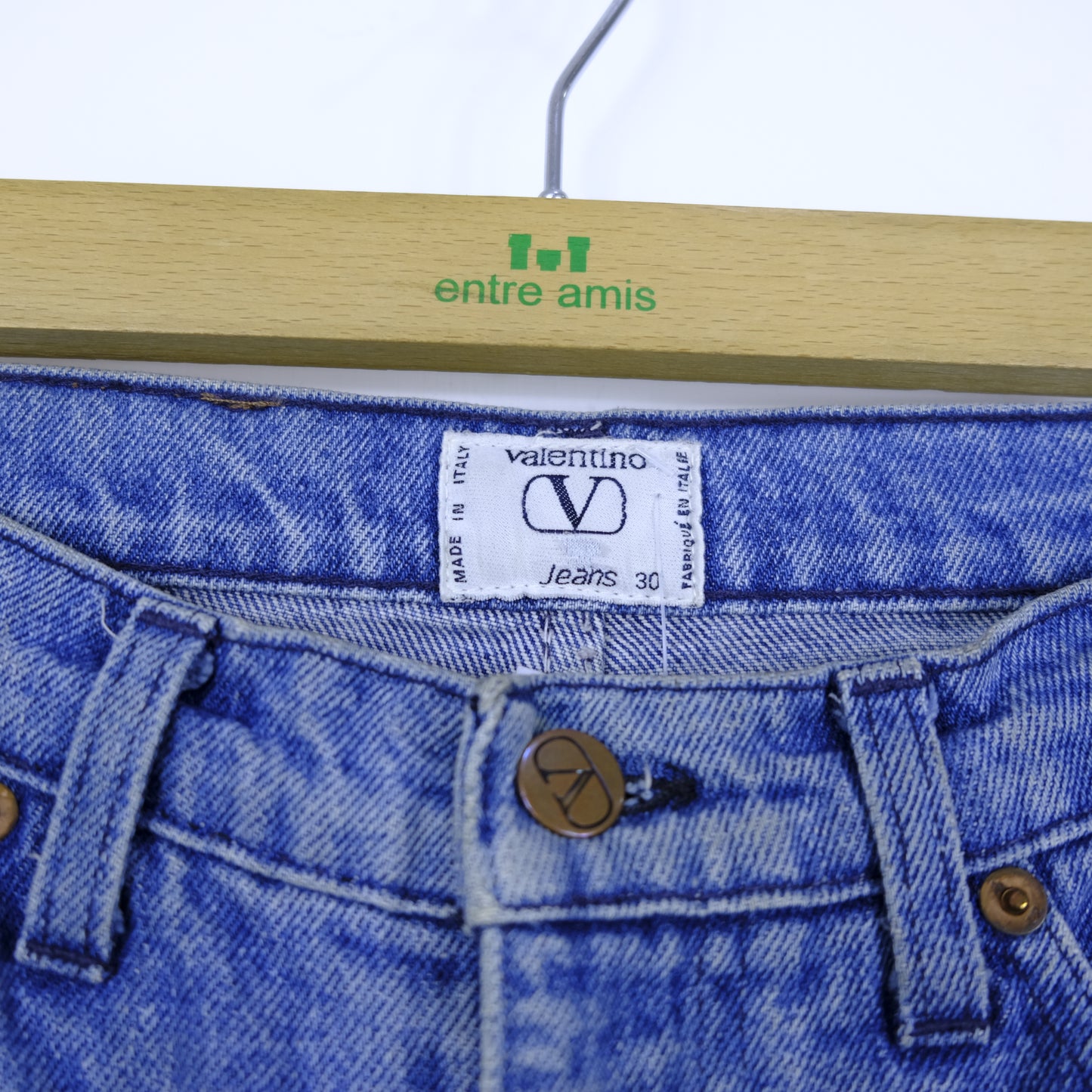 Valentino Jeans Taglia 30 Cotone Blu